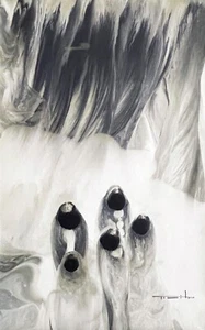 Jose Tonito Original Handmade painting on real CANVAS.Nomads on a Mission IV - Picture 1 of 4