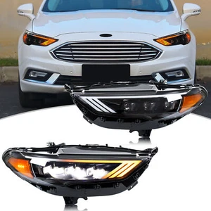LED Headlights for Ford Fusion Mondeo 2017-2020 Front Lamps Projector Assembly - Picture 1 of 5