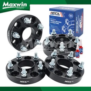 4Pcs 25mm Wheel Spacers 5x114.3 Fit Acura Honda Civic 64.1mm Hub Bore M12x1.5 - Picture 1 of 13