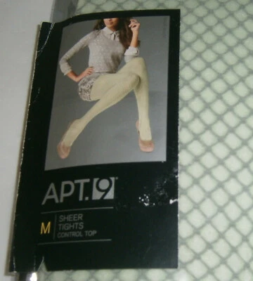 NWT APT. 9 Sheer Tights Control Top Diamond Color Mint Size M FREE SHIPPING  - Image 1 of 3