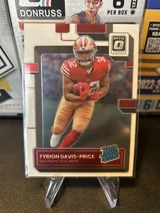 TYRION DAVIS-PRICE 2022 DONRUSS OTTICA ROOKIE BASE 49ERS RC - Foto 1 di 2