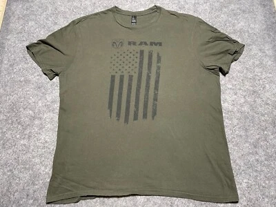 Dodge Ram Truck 4x4 Off Road Hemi RT BANDERA EE. UU. Militar OD Camisa Verde Transporte XL Foto 1 de 4