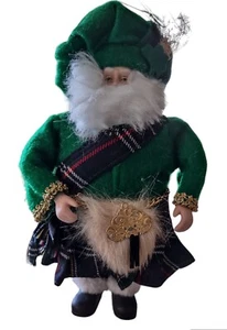 Weihnachten irischer Weihnachtsmann 9" Figur Ornament Stiefel, Kilt & Sporran Vintage - Bild 1 von 6