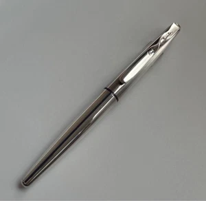 [Exc+4]Paul Smith Sterling Silver Engraved logo Cap type Ballpoint Pen (No Box) - Picture 1 of 8
