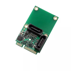 Mini Pcie To 2 Sata3.0 Controller Card For Computer Systems With Mini PCI-E Slot - Picture 1 of 8