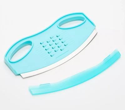 Kuhn Rikon XL Mezzaluna нож и терка с ножнами K51500 новый AQUA - Изображение 1 из 4