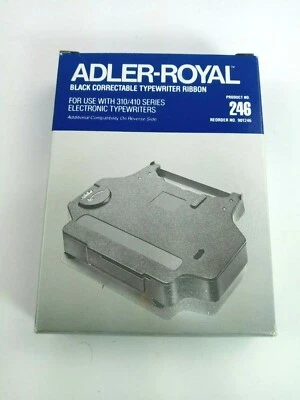 Alder-Royal Product No 246 Blue Correctable Typewriter Ribbon 310/410 Series - Image 1 of 4