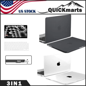 For MacBook Air 15In Hard Shell Case + Keyboard & Screen Cover A3114 A2941 A3241 - Picture 1 of 17