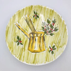 Large Italian Pasta Serving Bowl w/ Jar & Olive Branches Design - Made in Italy - Picture 1 of 11