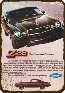1977 CHEVY CAMARO Z28 Car Camaro's Camaro Vnt-Look DECORATIVE REPLICA METAL SIGN - Picture 1 of 1