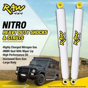 Pair Front Raw 4x4 Nitro Shocks 2 Inch Lift for NISSAN FRONTIER SINGLE CAB - Picture 1 of 2