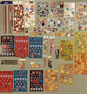 Halloween Stickers Jolee’s Boutique, Punch Studio, MAMBI, Recollections, K & Co. - Image 1 of 4