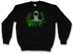 POISON GREEN CTHULHU SWEATSHIRT SWEATER PULLOVER Wars H. P. Lovecraft Miskatonic - Bild 1 von 2