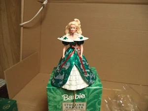 Hallmark  1996 Holiday Barbie Christmas Stocking Hanger - #XSH3101 - Picture 1 of 5