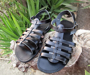 Gladiator Sandals, Handmade Greek Leather Sandals, Men's Multi-Strap Sandals
