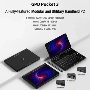 GPD_Pocket 3_Intel Core_i3 1125G4 Processor_16GB RAM_512GB SSD - Picture 1 of 16
