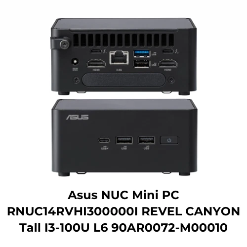 Asus NUC Mini PC RNUC14RVHI300000I Revel Cayon Tall I3-100U L6 90AR0072-M00010 - Image 1 of 1