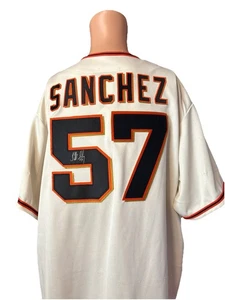 NWT San Francisco Giants Jonathan Sanchez Autographed Jersey NO HITTER - Picture 1 of 18
