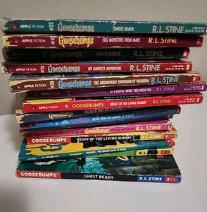 Gänsehaut Vintage 1990er Taschenbücher von R.L. STINE Konvolut 15 Bücher - Bild 1 von 19
