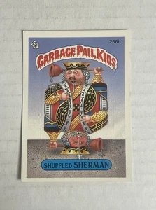 Garbage Pail Kids Serie 7 1987 #266b Shuffled Sherman - Imagen 1 de 2