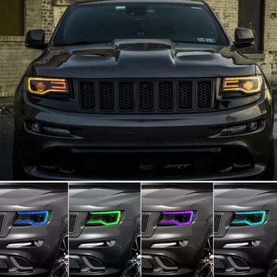 For Jeep Grand Cherokee 2014-2021 Headlight APP Bluetooth RGBW LED DRL Board - Image 1 of 4