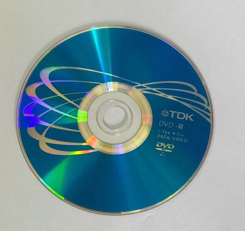 TDK DVD-R 4.7GB 16x Speed 120min Blank Recordable DVD Discs Pack Of 10 - Image 1 of 1