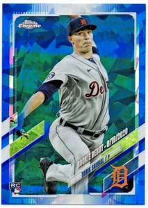 2021 Topps Chrome Update Sapphire Edition Debut Tarik Skubal #US284 Rookie RC - Picture 1 of 2
