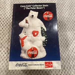 Vintage Coca Cola Eisbär Stein BRANDNEU in Box selten begehrt - Bild 1 von 10