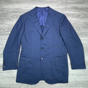 The Armoury Model 3 Sport Coat Mens 48 Navy Wool Unconstructed Blazer Modern - Picture 1 of 19