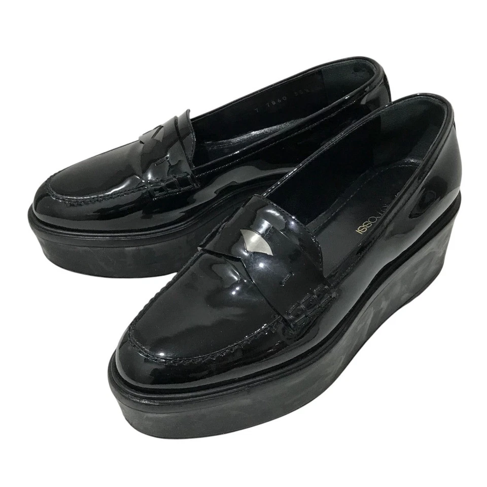 Sergio Rossi 平底鞋女式 35.5 码黑色漆皮 — 第 1/4 张图片