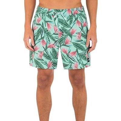 Bañador Hurley para hombre Cannonball Voleibol Aqua Floral, talla XXL Foto 1 de 4