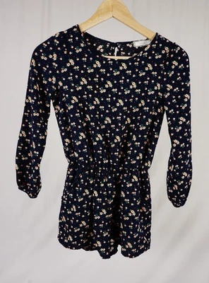 Pantalones Cortos Mamelucos Soprano Niñas PEQUEÑOS 7-8 Azul Marino Floral Foto 1 de 4