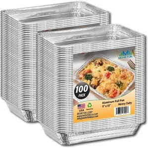 Mehr 9" x 13" Schwerlast tiefe Aluminium Pfannen, halbe Größe Medium | 100/Koffer - Bild 1 von 5
