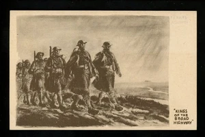 Military postcard Ephrata Air Base Washington WA Artist Signed Broad Highway - Picture 1 of 2