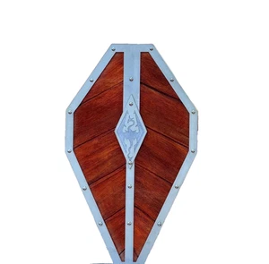 Escudo de madera caballero templario medieval de 24"" listo para la batalla guerrero armadura hecha a mano - Imagen 1 de 5