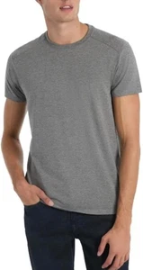 Camiseta de vestir Kenneth Cole New York para hombre manga corta, gris, M - Imagen 1 de 2