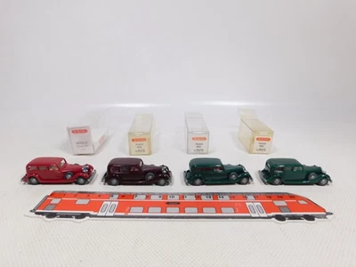 4X Wiking H0 1:87 Modello Horch 850: 12 825 + 825 01 13 Mint + Box #EE941-0,5 - Immagine 1 di 4