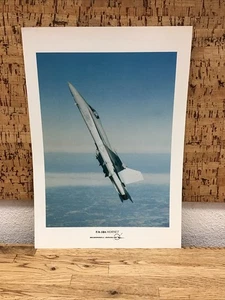 Mcdonnel Douglas F/A-18A Hornet Print With Specs QU-3 - Picture 1 of 2