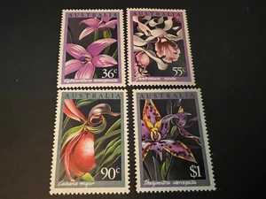 Australia 1986 Scott 997-1000 ORCHIDS Complete Set of 4 MNH Combine Shipping - Picture 1 of 2