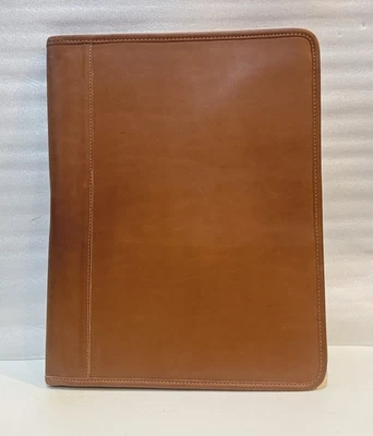 NWOT Coach Brown Leather Bifold Business Note Pad Portfolio 12-1/2 X 10 - Image 1 of 4