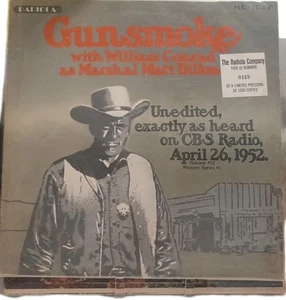 RARE Radiola Comp 449/1000 Gunsmoke with William Conrad as Marshal Matt Dillon - Foto 1 di 3