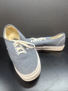 Vans blaue Nadelstreifen Schnürschuhe Skaterschuhe M 9,5 W 11 - Bild 1 von 6