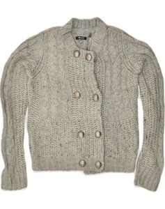 PEPE JEANS Womens Cardigan Sweater UK 14 Large Grey Acrylic AK58 - Picture 1 of 3