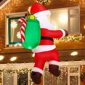 6.2 FT Christmas Inflatables Santa Claus Outdoor Decorations Blow Up Yard San... - Picture 1 of 6