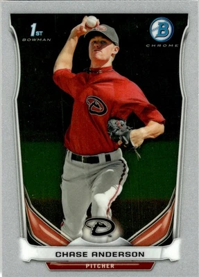 2014 Bowman Chrome Prospects Chase Anderson Arizona Diamondbacks #BCP62 - Image 1 of 2