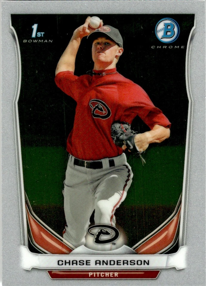 2014 Bowman Chrome Prospects Chase Anderson Arizona Diamondbacks #BCP62 - Image 1 of 2