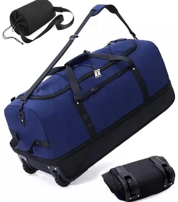 32” Expandable 140L Rolling Duffle Bag Luggage with 2 Inline Wheels Convertible - Image 1 of 4