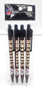 Pittsburgh Steelers Confezione da 4 penne a scatto NFL - Foto 1 di 5