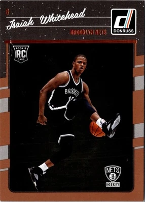 2016 Donruss Orange Holo Laser Isaiah Whitehead #184 Brooklyn Nets - Image 1 of 2