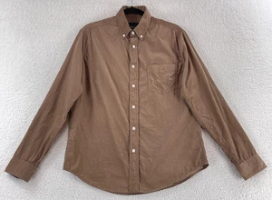Rails Button-Up Shirt Mens Medium Brown Corduroy Long Sleeve Casual 100% Cotton - Picture 1 of 15
